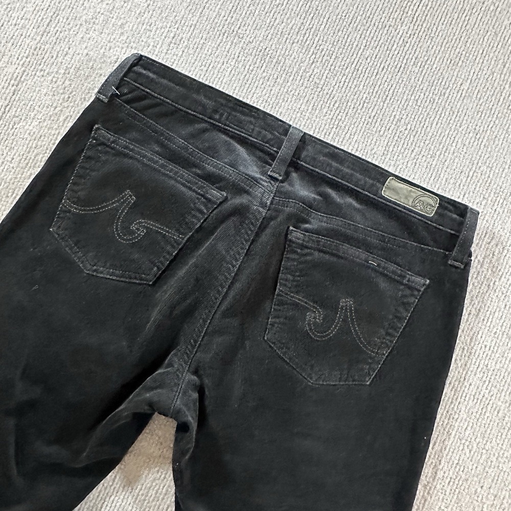 AG Adriano Goldschmied Jeans Womens 29 Black Premiere Skinny Straight Corduroy - Picture 6 of 10